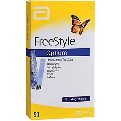 Produktbild: Abbott FreeStyle Blutzuckerteststreifen 50 Streife