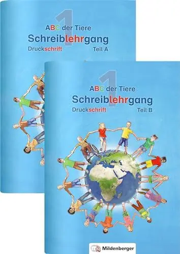 Produktbild: ABC der Tiere 1 – Schreiblehrgang Druckschrift, Teil A und B: Teil A und B, je 64 S.