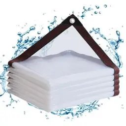 Produktbild: Abdeckplane - Wasserdicht - Mit öSen-Transparente - Plane, Durchsichtige Tarp Für Balkon Windschutz/Sandkasten, AußEnbereich GartenmöBel Klarsichtplane Für HasenkäFig/Wintergarten