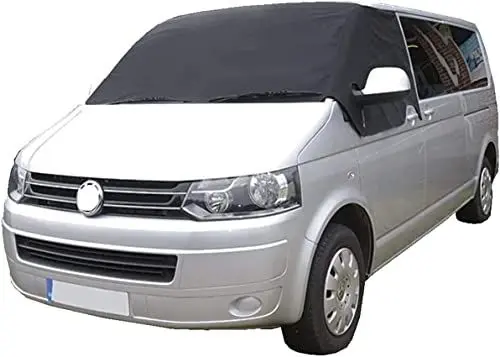 Produktbild: Abdeckung Scheibenabdeckung für T5 600D Luxus Oxford-Tuch Frontscheiben Sonnenschutz, Windschutzscheibenabdeckung 100% Verdunkelnd, Blockiert UV Strahlen für V VV T5 Wohnmobil