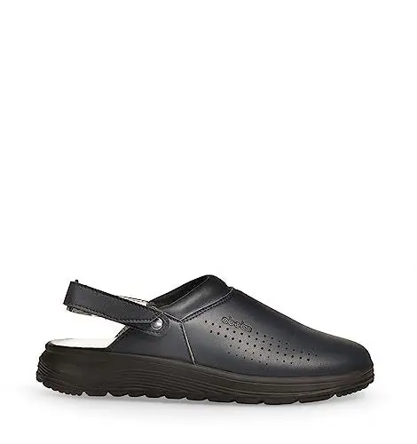 Produktbild: ABEBA 845018 - Unisex Schuhe - Active Clog SRC - Perforiertes Design - EU 39 - Dunkelblau - Futtermaterial: Stoff - Mit Klettverschluss