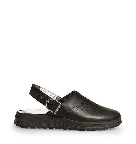 Produktbild: ABEBA 87030 - Unisex Schuhe - ACTIVE Clog SRC - Perforiertes Design - EU 36 - Schwarz - Futtermaterial: Stoff - Mit Schnallenverschluss