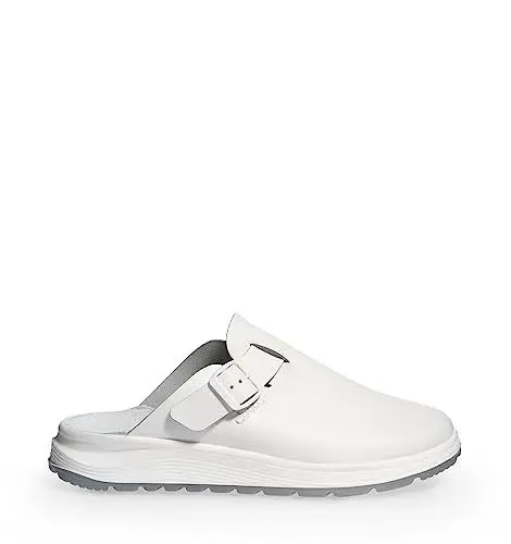 Produktbild: ABEBA 87050 - Unisex Schuhe - ACTIVE Slipper SRC - Glattes Design - EU 43 - Weiß - Futtermaterial: Wildleder