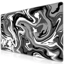 Produktbild: Abetcabe Gaming Mauspad XXL, Mousepad 900 x 400mm, Fluid Art Mauspad groß Vernähte Kanten WassXerdicht Anti-Rutsch für PC, Laptop Verbessert Präzision und Geschwindigkei