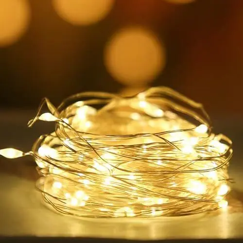 Produktbild: A.bigwhale Lichterkette Batterie, 2m 20 LED Lichterkette mit Timer, Warmweiß Lichterketten für Innen, Weihnachten, Schlafzimmer, Party, Hochzeit