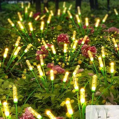 Produktbild: A.bigwhale Solarleuchten für Außen Garten, Solar Gartenleuchten 2 Stück, Wasserdicht Solarlampen Warmweiß Garten Deko für Terrasse Rasen Hof Wege Balkon Outdoor