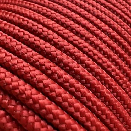 Produktbild: Abio Paracord 425 3mm 50m Nylon Seil Schnur Nylonschnur für Armbänder Abspannseile Camping Rope Wäscheleine Maurerschnur Zeltschnur für Army Ternnetz Survival Kit Ausrüstung Cherry #061 3mm 50m