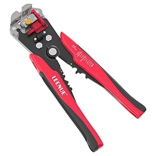 Produktbild: Abisolierzange Automatisch LEENUE 3 in1 Automatische Abisolierzange für Abisolierzange Schneidzange und Crimpzange 10-22AWG(0.2~6.0mm²)