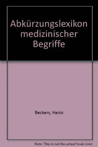 Produktbild: Abkürzungslexikon medizinischer Begriffe
