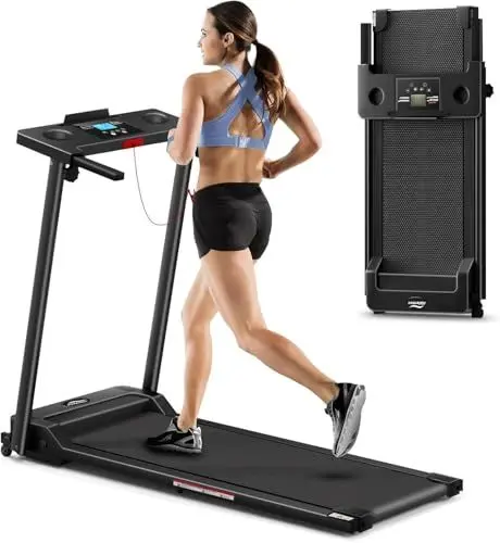 Produktbild: Ablemos 3.0PS Laufband für Zuhause, Klappbares Elektrisches Laufband bis 10 km/h, Walking Machine mit LED-Anzeige, kompakte Walking Pad für Zuhause und Büro