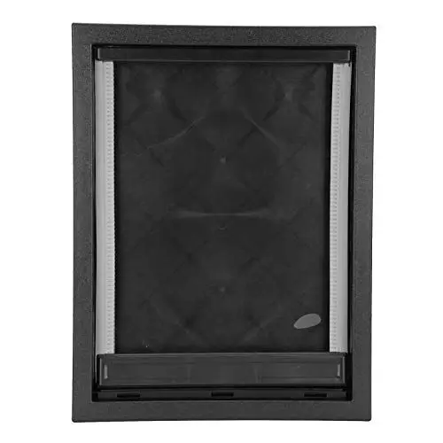 Produktbild: Abnehmbare Große Haustiertür aus Kunststoff mit Integriertem Magnet für Einfache Nutzung, Ideal für Mittelgroße Bis Große Haustiere, Hundeeingang an der Wand, Haustiertür (Black)