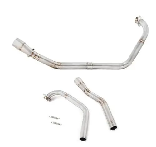 Produktbild: Abnehmbarer Edelstahl Motorrad-Auspuffanlage Mit Modifiziertem Rohr Für Y&amaha YZF-R15 R125 MT125 MT-15 2008-2017 Schalldämpfer-Auspuffrohr(V3 2018-2023)