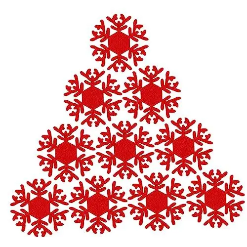 Produktbild: ABOOFAN 10St Untersetzer Dekorationen für Festivals Einweihungsparty weihnachtliche Küchendekoration hitzebeständige Tassenunterlage Schmuck für zu Hause Tischset gefühlt Dämmplatten