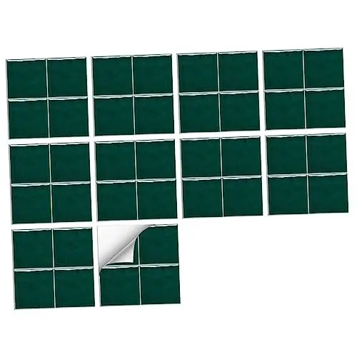Produktbild: ABOOFAN 10St slico küche wandtattoos boxen set Abnehmbare Aufkleber easy putz fliesenaufkleber schlafzimmer Klare Faltmarkise Wandtattoo für die Küche Wandaufkleber für die Küche PVC