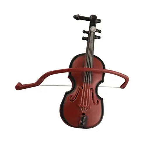 Produktbild: ABOOFAN 10st Weihnachten Deko Weihnachtsdeko Weihnachtsbaumschmuck Geige Aus Holzmaserung Weihnachtsanhänger Zum Aufhängen Violine Hängender Anhänger Musik Kleines Handwerk