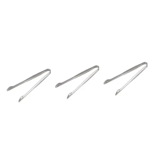 Produktbild: ABOOFAN 12 Stk Zange Edelstahl Edelstahlzange Eiswürfelzange Kleine Clip-food-clips Sachen Zum Campen Brotklammern Brötchenklammern Essenszange Eimer Koriander Lebensmittel