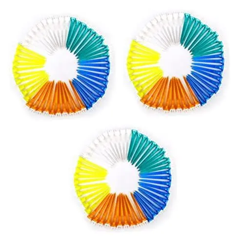 Produktbild: ABOOFAN 150 Stück 5 Golf-tees Accessoires T-Shirt Hölzerne T-Shirts Kugelregal Matte T-Shirts Kurze Abschläge Übungs-t-stück Golfausrüstung Winter-t-Shirts Tee-Marker Teebeutel Kugelbolzen