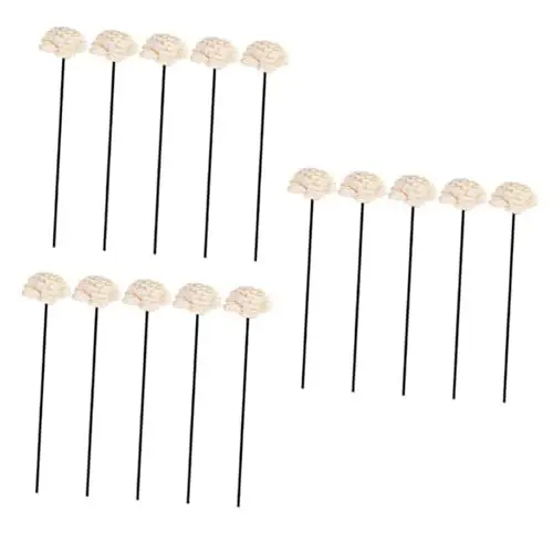 Produktbild: ABOOFAN Duftstäbchen Mit Blumen 15 STK Rattan-trockenblumen Aroma Sticks Aroma-diffusor-Sticks Duftstäbchen Ersetzen Räucherstäbchen Aromatherapie-Stick Ätherisches Öl Schilf Handgemachte Blumen