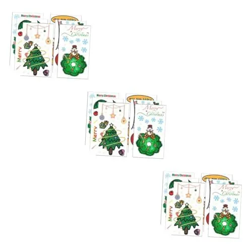 Produktbild: ABOOFAN 18 Weihnachtsfensteraufkleber Weihnachtsaufkleber Weihnachtsfensterbilder weihnachtsglas aufkleber Krippenfenster haftet entfernbare Wandaufkleber weihnachtsdeko Elch schmücken