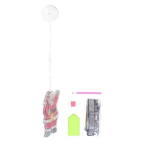 Produktbild: ABOOFAN 1Stk geführte Diamantmalerei led stimmungslicht led_Leuchtmittel weihachtsdeko Weihnachtsfensterlampe LED- partybeleuchtung Partyszene Lampe PVC rot