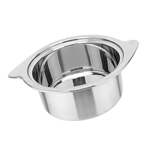 Produktbild: ABOOFAN 1stück Hot Pot Für Induktionsherd Lebensmittelecht Langlebig Ohne Deckel Für Einzelportionen Rostfrei Leicht Zu Reinigen Silber