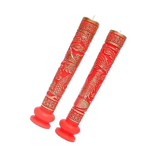 Produktbild: ABOOFAN 1 Paar Chinesische Hochzeit Kerzen Decor Kerze Set Leichte Dekorative Kerzen Für Hochzeit Party