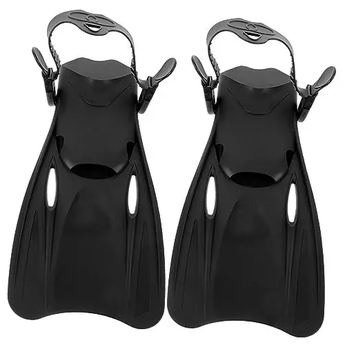Produktbild: ABOOFAN 1 Paar Schwimmflossen Kurze Flossenblätter schwimmende Versorgung Schwimmen im Pool reisenähzeug Schnorchelausrüstung für Erwachsene Flossen zum Schnorcheln Flossen Schwimmen
