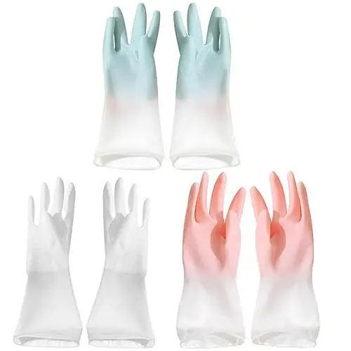 Produktbild: ABOOFAN 1 Satz 3 Paare Küchenhandschuhe Handwärmer Handcreme kitchen gloves gardening gloves reiningungsmittel auto waschhandschuhe putzmittel Hausarbeitshandschuhe wasserdichte Handschuhe
