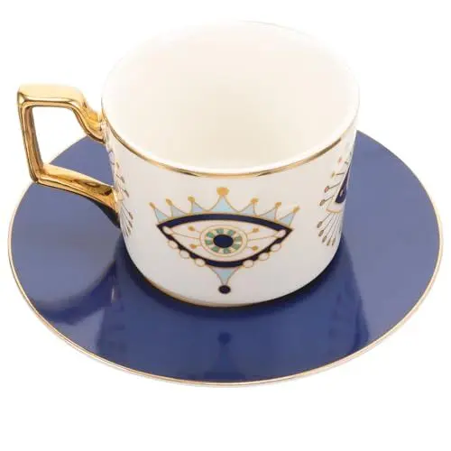 Produktbild: ABOOFAN 1 Satz Augenbecher Des Teufels Macchiato-tasse Becher Mit Bösem Blick Retro-latte-cup. Zarte Kaffeetasse Kaffeetassen Teetassen Cappuccino-becher Mixer Trinken Cafe Keramik