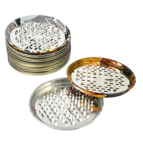 Produktbild: ABOOFAN 1 Satz Box Portable Holder Fireproof Tray Tray with Lid Spulen Mit Deckel Tablett Haushaltszubehör Legierung 8st