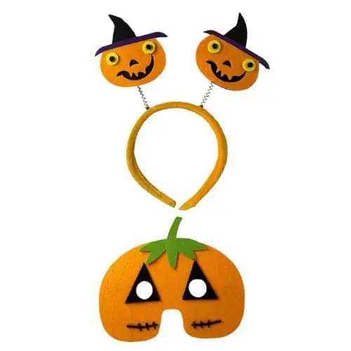 Produktbild: ABOOFAN 1satz Halloween Kürbis Stirnband Und Für Erwachsene Teiliges Cosplay Kostüm Zubehör Für Partys Und Feierlichkeiten