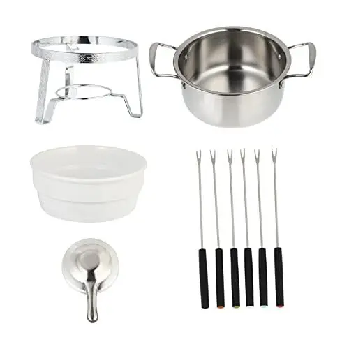 Produktbild: ABOOFAN 10-in-1 Multifunktions-Fondue-Topf Für Schokolade Käse Eiscreme Backen Edelstahl Leicht Zu Reinigen