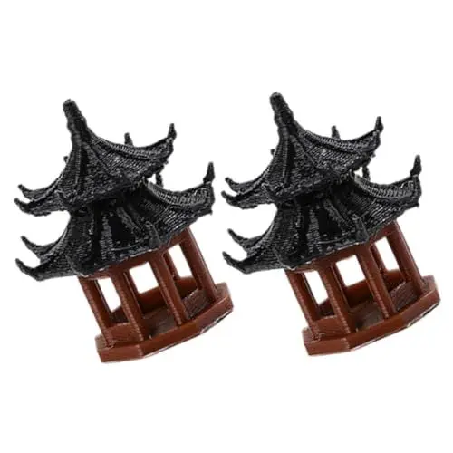 Produktbild: ABOOFAN Aquarium S Fischschale Aquarium Pavillon Statue Pavillon Ornament Gartendeko Pavillon Statue Pavillon Statue Miniatur Pavillon Figur