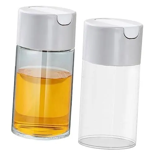 Produktbild: ABOOFAN 1 Satz Sesamölsauce Essigflasche Praktischer Saucenspender Sirupspender Speiseölspender Automatischer Ölspender Flasche Olivenöl Ölflasche Gewürzflaschen Glas Transparent 2st