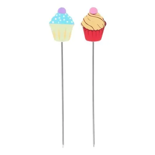 Produktbild: ABOOFAN 1 Satz Sondenstab Backwerkzeug Kuchenprobe Kuchen Zubehör Dessert-sondenspieß Puderzucker-anschreibwerkzeug Angebot Für Kuchentests Kuchentester Aus Metall Rostfreier Stahl 2st