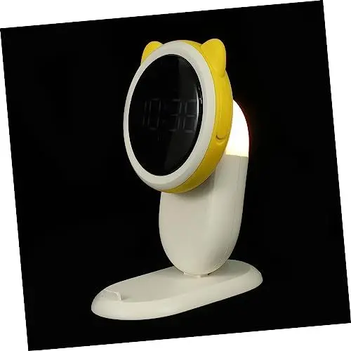 Produktbild: ABOOFAN 1 Satz wecker licht Digitaluhr Batterieuhr Batterie wecker Tischuhr geführter digitaler Wecker kinderwecker Alarm Clock Gelbe Weckuhr Wecker mit LED-Licht Nachttischwecker Abs