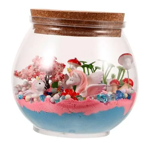 Produktbild: ABOOFAN 1 Set Einhorn Wunschflasche DIY Wunschflaschenlampe Ästhetische Wunschflasche Für Schlafzimmer Wunschflasche Spiegelleuchte Kleine Wunschflasche Zum Basteln Leuchtendes