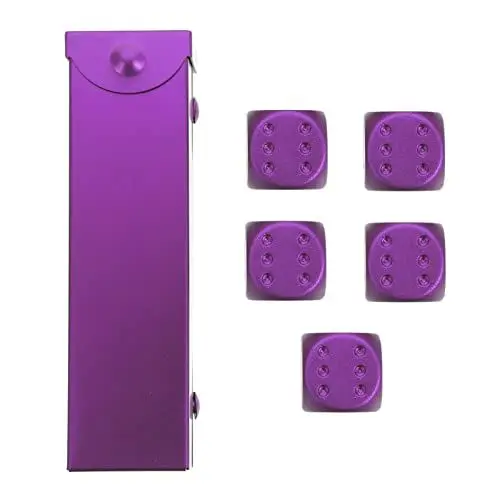 Produktbild: ABOOFAN Spielwürfel Aus Aluminiumlegierung Für Partys Und Zuhause Kleine Einfache Würfel Als Spiel-Accessoire Und Dekoration