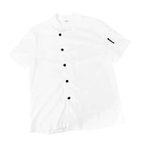 Produktbild: ABOOFAN 1pc Chef Shirt Atmungsaktiv Kurzarm Uniform Für Koch Arbeitskleidung Arbeitskleidung Kochjacke Koch Kleidung