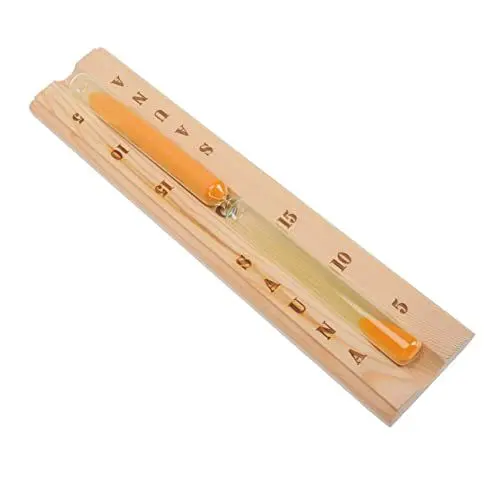 Produktbild: ABOOFAN Sauna-Sanduhr-Timer Mit Holzrahmen 15-Minuten-Sanduhr Aus Glas Für Saunaraum Sanduhr Saunaraum-zubehör Trockendampfraum Tischtimer
