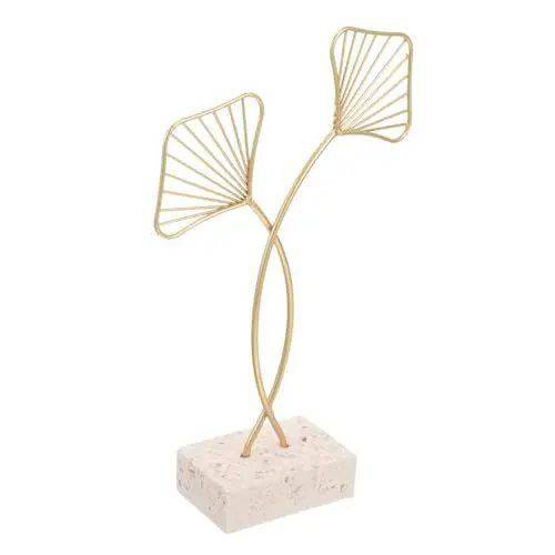 Produktbild: ABOOFAN Ginkgoblatt-Ornamente Aus Schmiedeeisen Ginkgoblatt-Ornamente Eisenkunst-skulptur Heimdekoration Schreibtisch-Dekoration Für Schlafzimmer