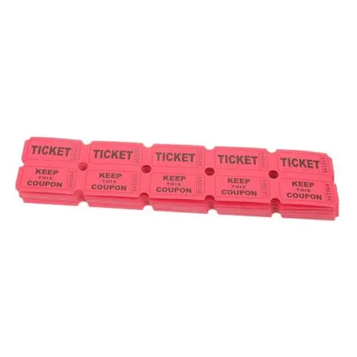 Produktbild: ABOOFAN 200 Stück Raffle Tickets für Veranstaltungen Vielseitige Gewinnspielkarten für Feste Partys und Feiern aus Strapazierfähigem Einfach zu Verwenden