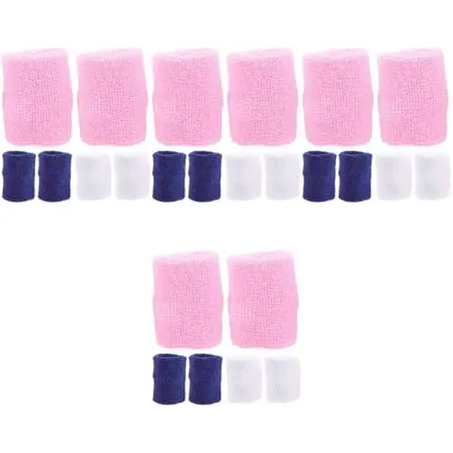 Produktbild: ABOOFAN 24 Stk Kinderarmband Sportangebot Für Kinder Laufende Armbänder Atmungsaktive Handgelenkbandage Basketball Handgelenkbandagen Kinderarmbänder Mann Polypropylen Tennis Sportwaren