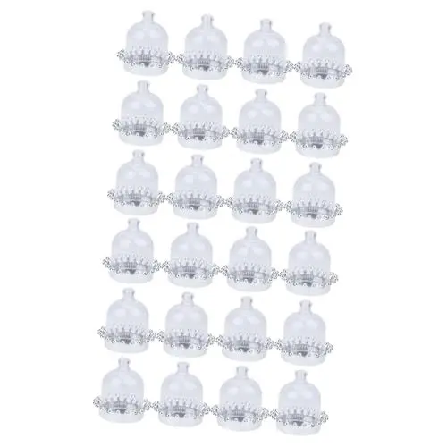 Produktbild: ABOOFAN 24 Stk plastikbesteck plastikgeschirr salad bowl buffet platten salatschälchen tortenplatten plaste geschirr Papierbecher kuchen Cupcakes anzeigen Kuppel Pappbecher Snack-Becher