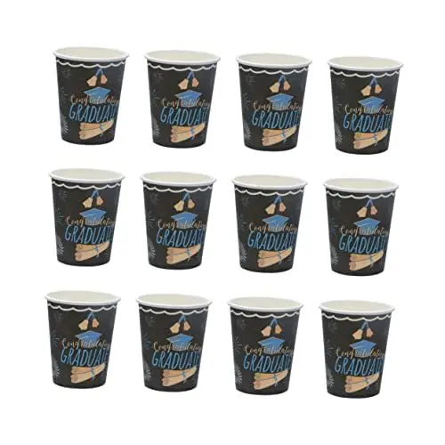 Produktbild: ABOOFAN 24 Stück 2020 Kaffeebecher Einweg Geschirrset Einweg-geschirr-kit Papier Kind Das Banner