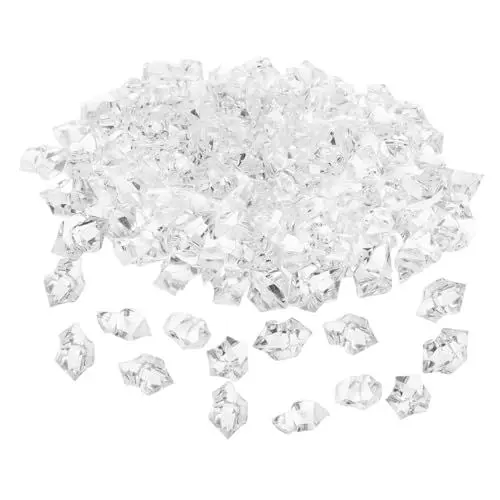 Produktbild: ABOOFAN 260 Stücke Kunststoff Acryl Edelsteine ​​gefälschte Eiswürfel für Hochzeit Tisch Dekorationen Vase Füller Tafelaufsätze