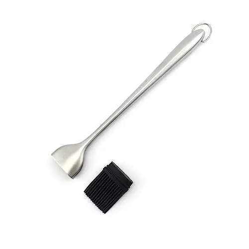 Produktbild: ABOOFAN 2St Barbecue-Sauce-Pinsel grill bürste grill pinsel grillbürsten grillutensilien barbecue utensils grillfleischbürste Lebensmittelgrill grillen Grillölbürste Bastelpinsel Silver