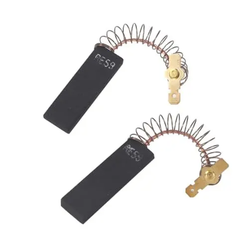 Produktbild: ABOOFAN 2St Bürste für Waschmaschine Waschmaschinenmotor Kohlebürste Waschmaschinenbürste Motorbürste aus Kohle Waschmaschine Kohlebürste Kohlenstoff elektrische Bürste Waschbürste Black