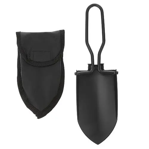Produktbild: ABOOFAN 2St Gartenschaufel Tragetasche Spatenschaufel zum Graben Bonsai-Werkzeuge Rucksack Spielzeuge tragbare Schaufel Faltbare Schaufel Wagen Klappschaufel Metall Rostfreier Stahl