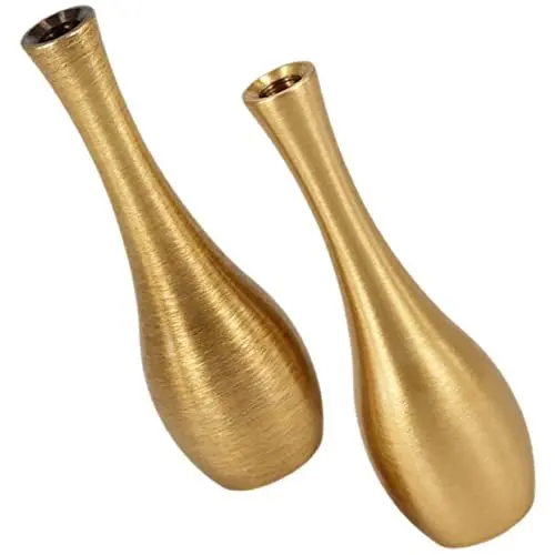 Produktbild: ABOOFAN Kupfer Desktop Vase Vintage Vase Kreative Metall Ornament Wohnkultur für Tisch